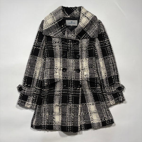 Viaggio Blu ビアッジョブルー チェック ツイード ピーコート モード 上品 ロングコート 1