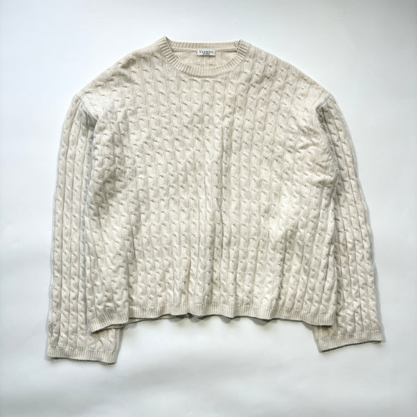 VERMEIL par iena ヴェルメイユパーイエナ ケーブルニット オーバーサイズ ゆったり ニット セーター 21-080-938-1010-3-0